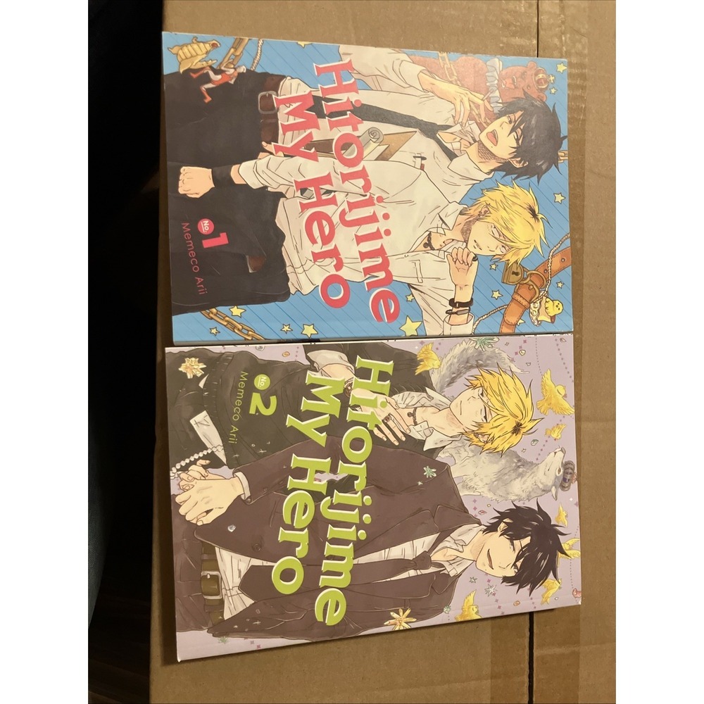 Hitorijime My Hero Manga Volumes 1 & 2 Memeco Arii Kodansha Comics BL Bundle